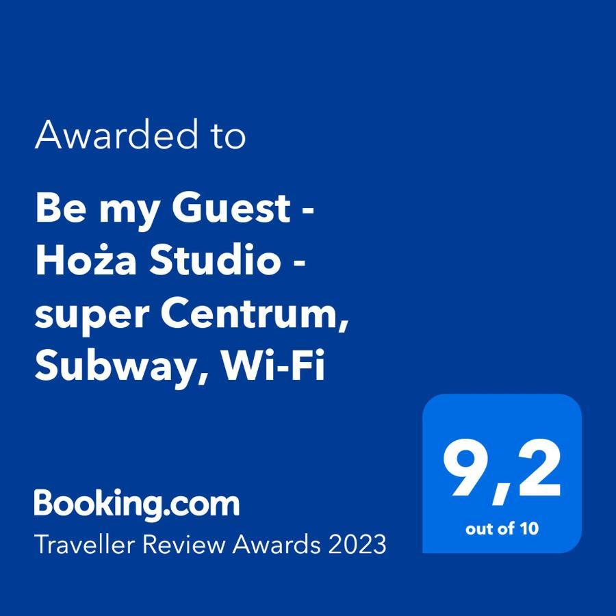 Be My Guest - Hoza Studio - Pkin Super Centrum Metro Wi-Fi Breakfast Varsovia Exterior foto